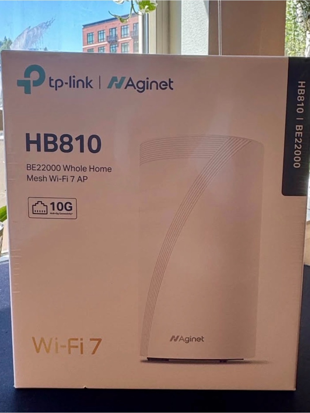 TP-Link Aginet HB810 Wi-Fi 7 Mesh Access Point in White